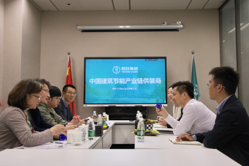 上海市建設(shè)協(xié)會(huì)專(zhuān)家王俊一行到訪君旺集團(tuán)參觀交流